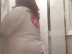 Super Bbw nassen T-shirt Dusche