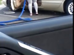 Große Beute Ebenholz bei der Autowäsche